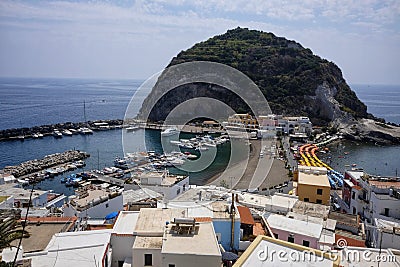 Beautiful fishing village in sant`angelo d`Ischia Stock Photo