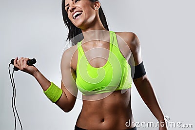 Beautiful fitness woman Stock Photo