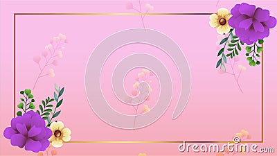 Colorful Spring Flowers Decoration Frame Animation Stock Video - Video of  blue, flora: 211618433