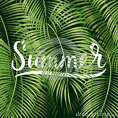 Beautiful floral summer Vector Illustration