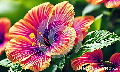 Beautiful Flowers in the Garden Stock Photo