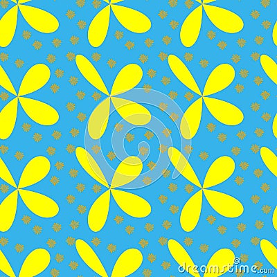 Beautiful flowers seamless repeat pattern design Stock Photo