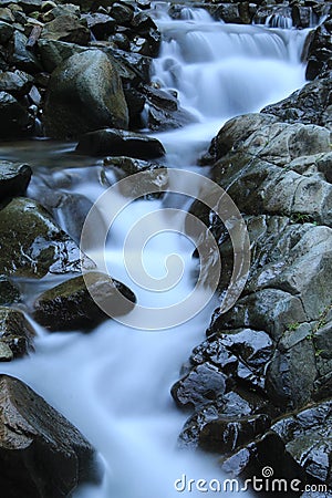 Beautiful flowing river water Stock Photo