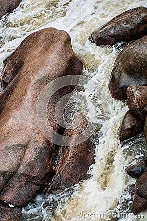 Beautiful flowing stream of water Stock Photo