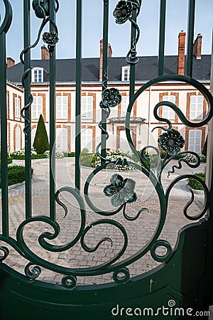 Beautiful French architecture in Champagne sparkling wine making town Epernay, Champagne, France Editorial Stock Photo