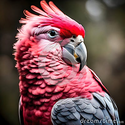 Beautiful galah cockatoo bird - ai generated image Stock Photo