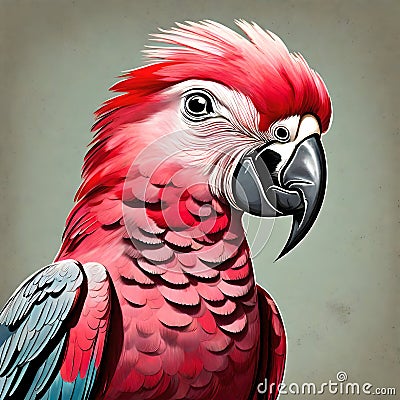 Beautiful galah cockatoo bird - ai generated image Stock Photo