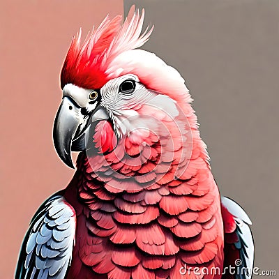 Beautiful galah cockatoo bird - ai generated image Stock Photo