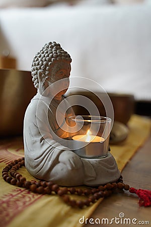 Beautiful Ganesha deity candle Stock Photo