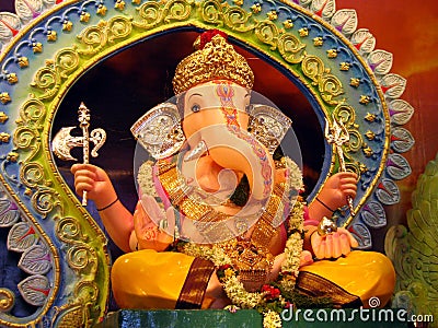 Beautiful Ganesha Idol Stock Photo
