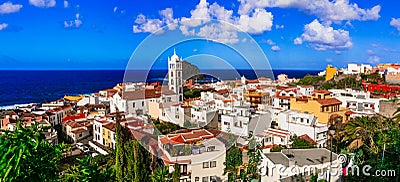 Landmarks of Tenerife - colorful town Garachico. Canary islands Stock Photo