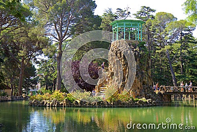 Park Sama in Cambrils, Spain Editorial Stock Photo