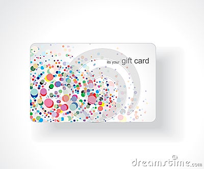 Beautiful gift card Vector Illustration