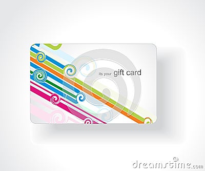 Beautiful gift card Vector Illustration