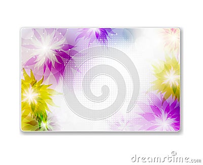 Beautiful gift card Vector Illustration