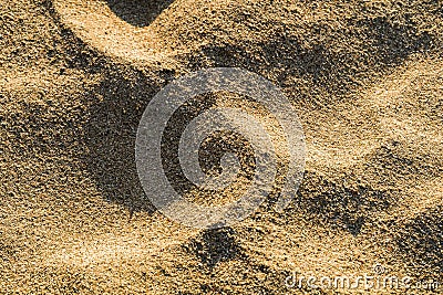 Beautiful golden sand on the beach. Stock Photo