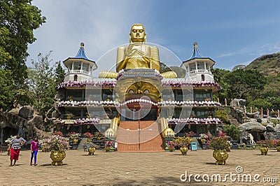 Sri Lanka Golden Temple Dambulla Editorial Stock Photo