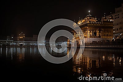 Beautiful golden temple situated in Amritsar, India Stock Photo