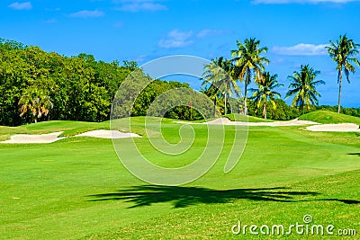 Beautiful golf course Stock Photo