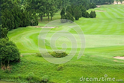 Beautiful golf park Stock Photo