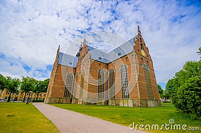 Beautiful gothic church in Kristianstad, Sweden Stock Photo