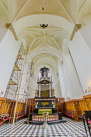 Beautiful gothic church in Kristianstad, Sweden Stock Photo