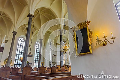 Beautiful gothic church in Kristianstad, Sweden Stock Photo