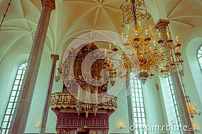 Beautiful gothic church in Kristianstad, Sweden Stock Photo