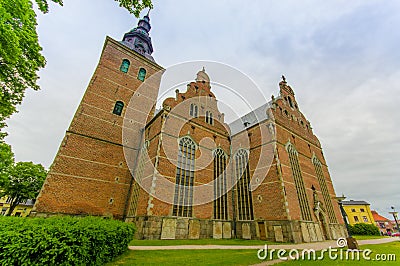 Beautiful gothic church in Kristianstad, Sweden Stock Photo