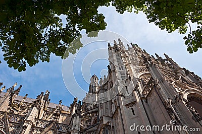 Beautiful Gothic style cathedral in Den Bosch, Netherlands Stock Photo