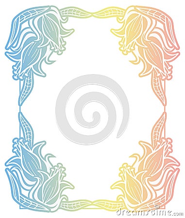 Beautiful gradient frame. Stock Photo