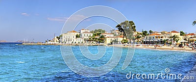 Beautiful Greek Island, Spetses Stock Photo