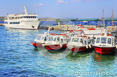 Beautiful Greek Island, Spetses Stock Photo