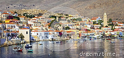 Beautiful Greek islands - Chalki Stock Photo