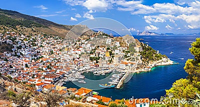 beautiful Greek islands - Hydra Stock Photo