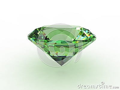 Beautiful green topaz gemstone Stock Photo