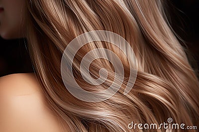 Beautiful hair texture background. Generative Ai Stock Photo