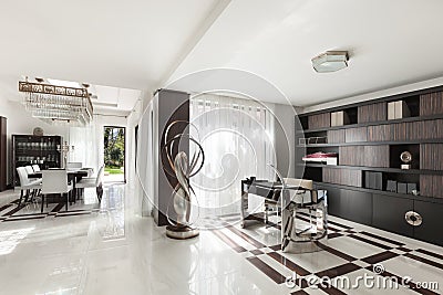 Beautiful hall of a luxury apartment Stock Photo