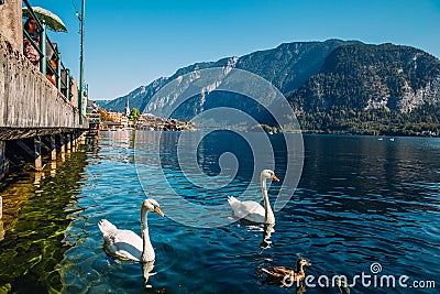 Beautiful Hallstatt, Austria Editorial Stock Photo