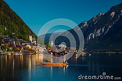 Beautiful Hallstatt, Austria Editorial Stock Photo