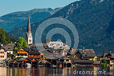 Beautiful Hallstatt, Austria Editorial Stock Photo