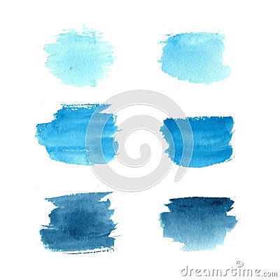 Beautiful hand drawn abstract watercolor stain background. Stock Photo