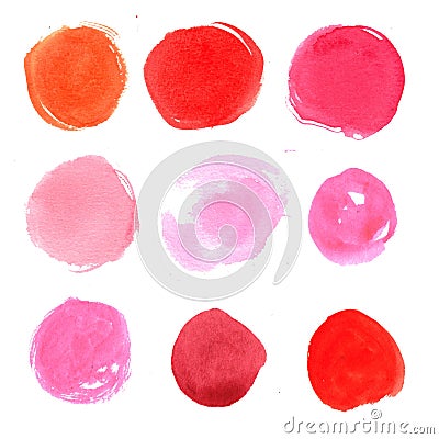 Beautiful hand drawn abstract watercolor stain background. Stock Photo