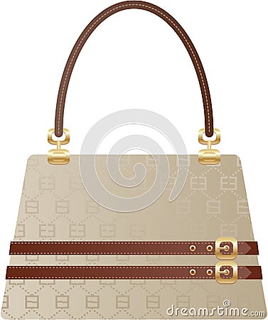 Beautiful handbag purse Vector Illustration