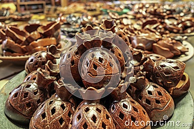 Beautiful Handmade Ceramic from Lombok Stock Photo