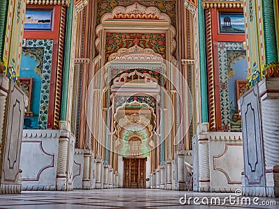 beautiful handmade paintings, The Patrika Gate Beautiful architecture heritage Editorial Stock Photo