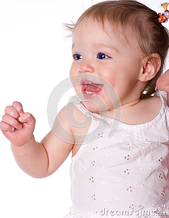 Beautiful happy girl Stock Photo