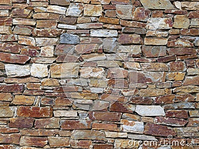 Beautiful hard stone wall colors resistant firmness Stock Photo