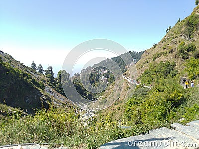 Beautiful hill Station tourist place Himachal Pradesh Editorial Stock Photo