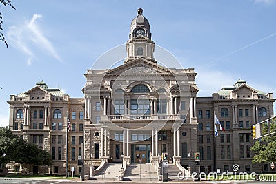 Beautiful historic building Tarrant County Courthouse Editorial Stock Photo